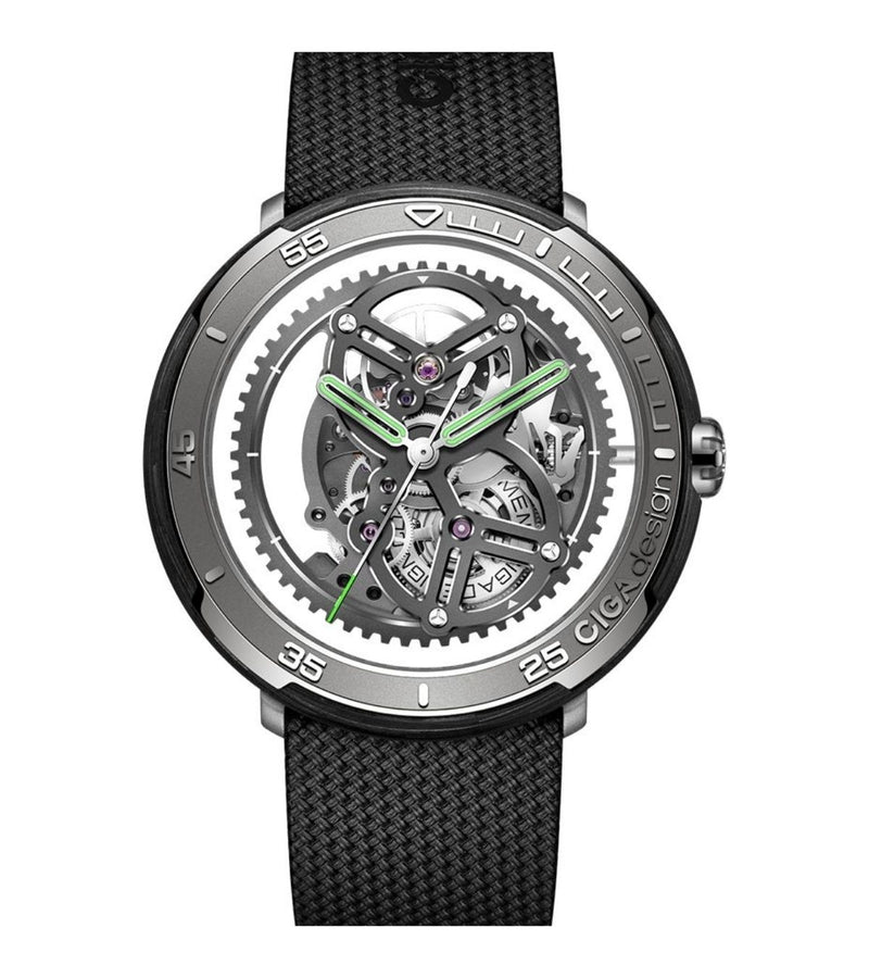 Relógio Masculino CIGA design Vector Fibra de Carbono (V011-TCGR-6B)