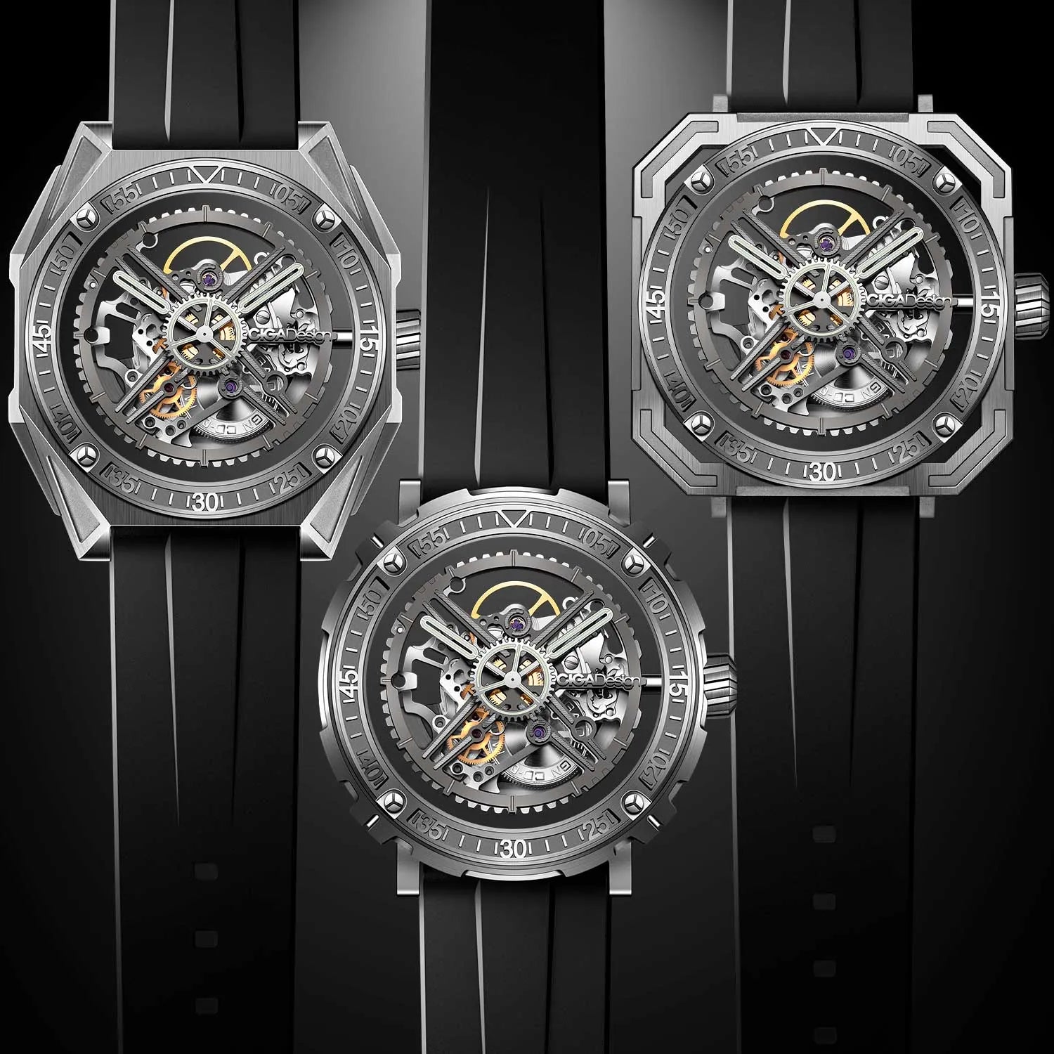 Relógio Masculino CIGA design M Series Magician Shadow (M051-TT01-W6B)