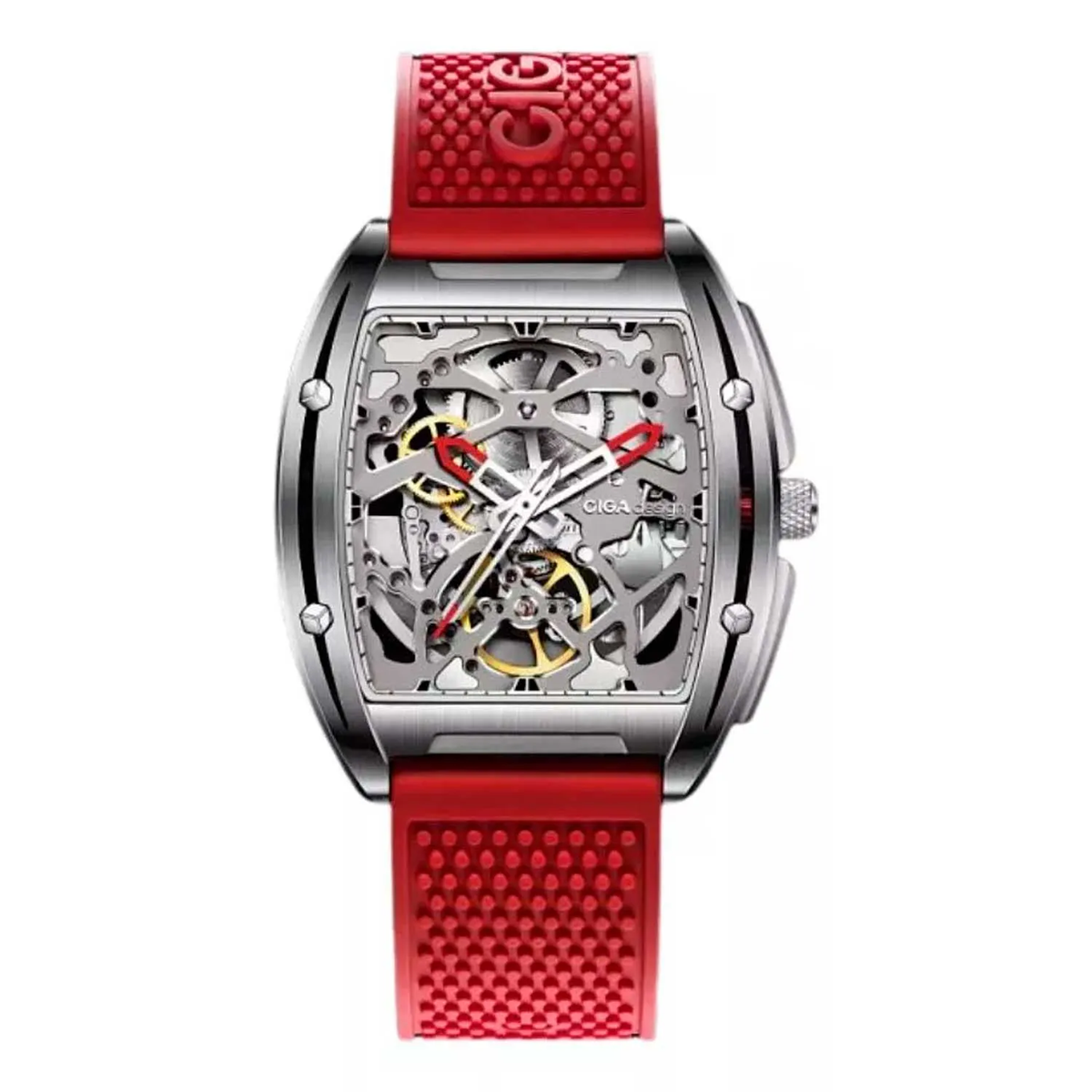 Relógio Masculino CIGA design Z Series Edge Vermelho (Z031-SISI-W15RE)