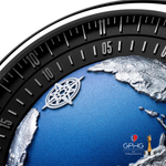 Relógio Masculino Ciga Design Series Blue Planet II Atlantic Titanium -  U034-TU01-6U