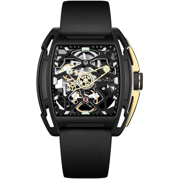 Relógio Masculino CIGA design Z Series Exploration Preto/Dourado (Z062-BLGO-W5BK)