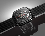 Relógio Masculino CIGA design Z Series Full Hollow Preto (Z011-BLBL-W13)