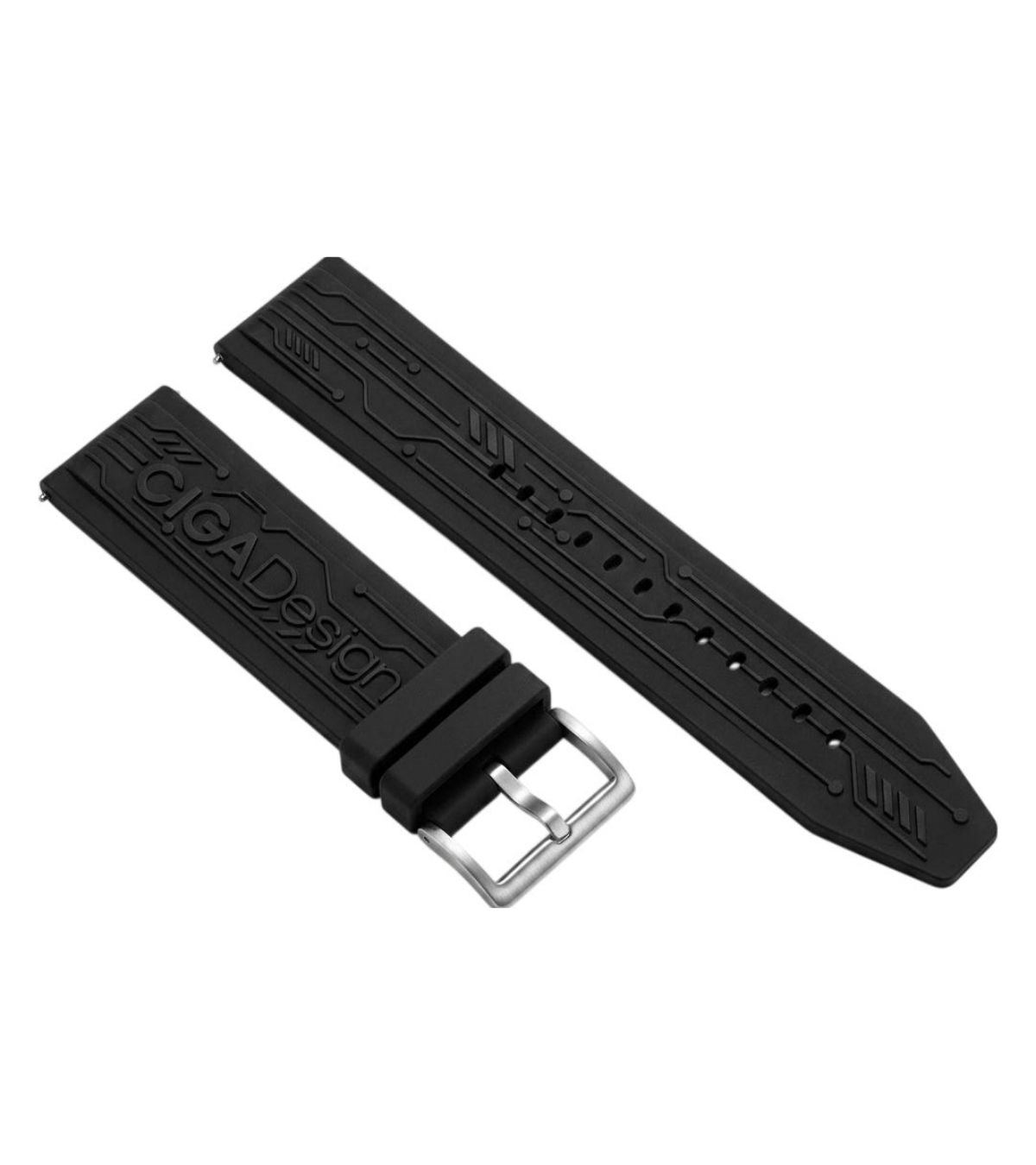 Pulseira de relógio Ciga Design Z062-2G-BK-SS - Preta