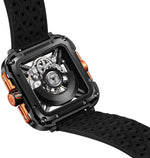Relógio Masculino CIGA design X Series Gorilla Preto/Laranja (X011-BLOG-W25BK)