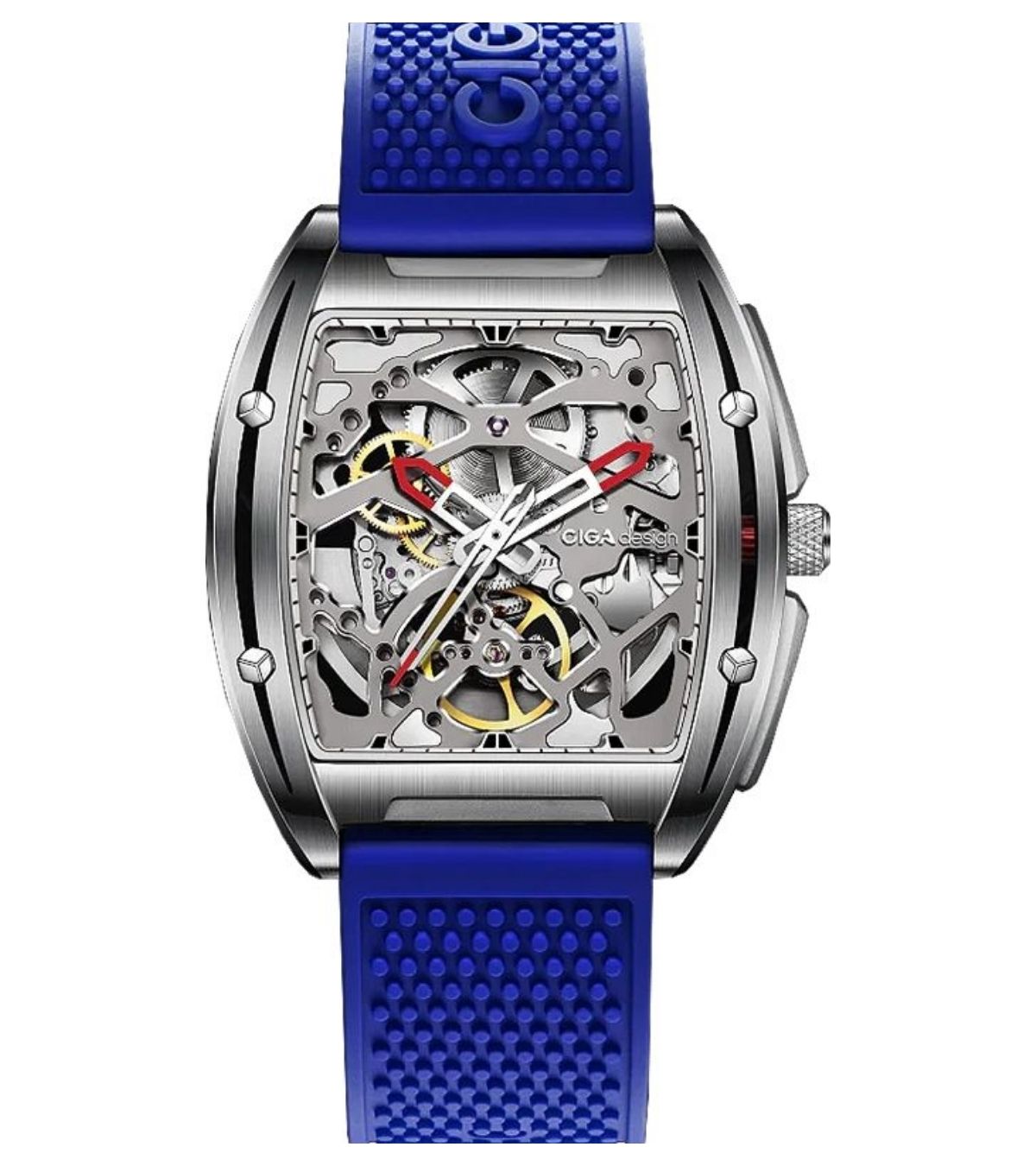 Relógio Masculino CIGA design Z Series Edge Prata/Azul (Z031-SS01-W5BU)