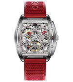 Relógio Masculino CIGA design Z Series Edge Prata/Vermelho (Z031-SS01-W5RE)