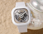 Relógio Masculino CIGA design Eastern Jade Branco (C012-WG01-W7W)