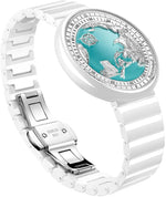 Relógio Feminino CIGA design U Series Blue Planet Ice Age Azul (U032-WU01-W5W7W)