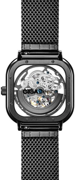 Relógio Masculino CIGA design Z Series Full Hollow Preto (Z011-BLBL-W13)