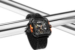 Relógio Masculino CIGA design X Series Gorilla Preto/Laranja (X011-BLOG-W25BK)