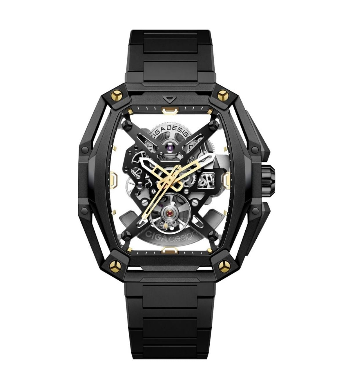Relógio Masculino CIGA design Z Series Hunter Preto/Dourado (Z035-BB02-W1B)