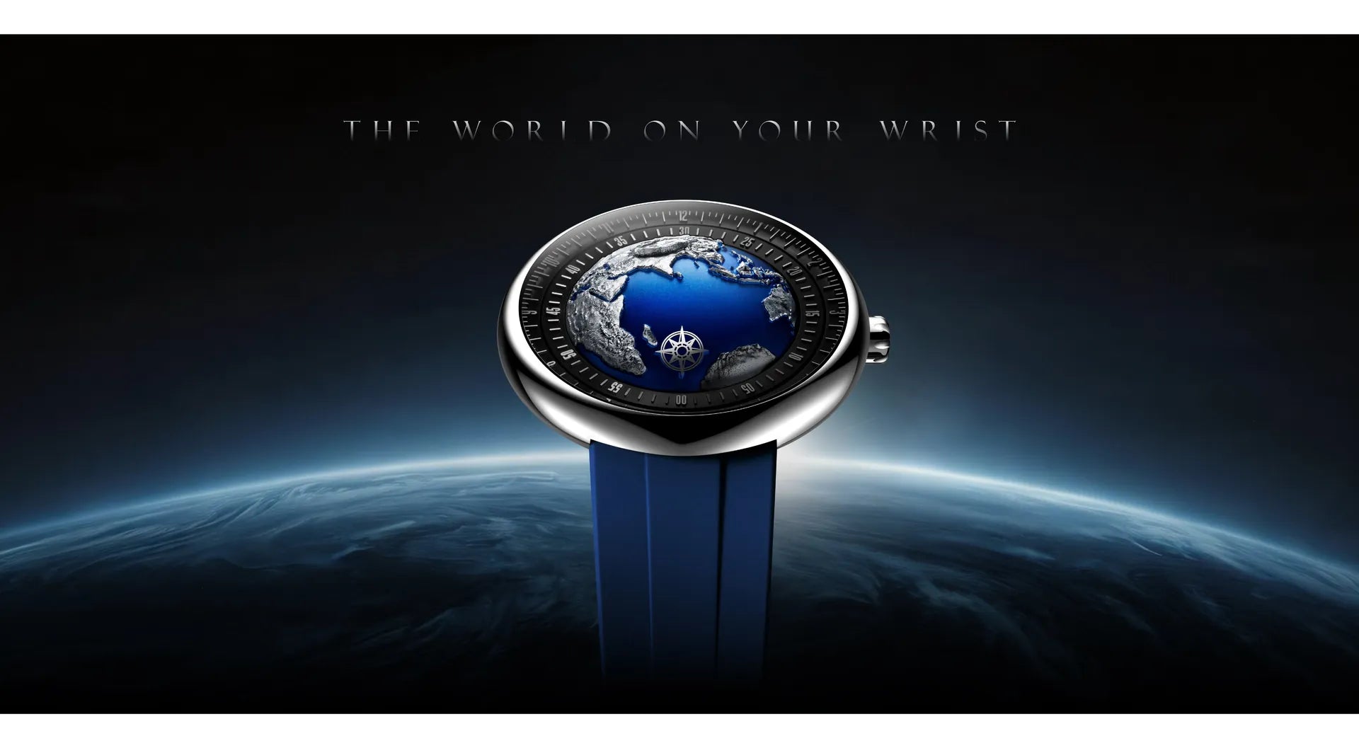 Relógio Masculino CIGA Design Blue Planet II Titânio - Masculino U033-TU02-W6U