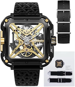 Relógio Masculino CIGA design X Series Gorilla Preto/Dourado (X021-BLGO-W25BK)