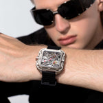 Relógio Masculino CIGA design Gorilla Silver (X011-SISI-W5BK)
