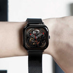 Relógio Masculino CIGA design Full Hollow Skeleton Black (Z011-BLBL-W3)