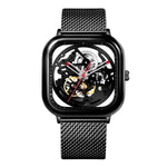 Relógio Masculino CIGA design Full Hollow Skeleton Black (Z011-BLBL-W3)
