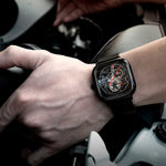 Relógio Masculino CIGA design Full Hollow Skeleton Black (Z011-BLBL-W3)