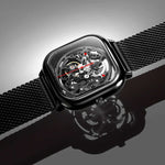 Relógio Masculino CIGA design Full Hollow Skeleton Black (Z011-BLBL-W3)