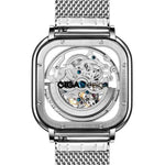 Relógio Masculino CIGA design Full Hollow Skeleton Prata (Z011-SISI-W3)