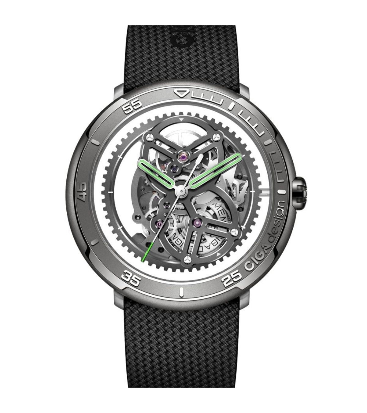 Relógio Masculino CIGA design Vector Titânio (V011-TIGR-6B)