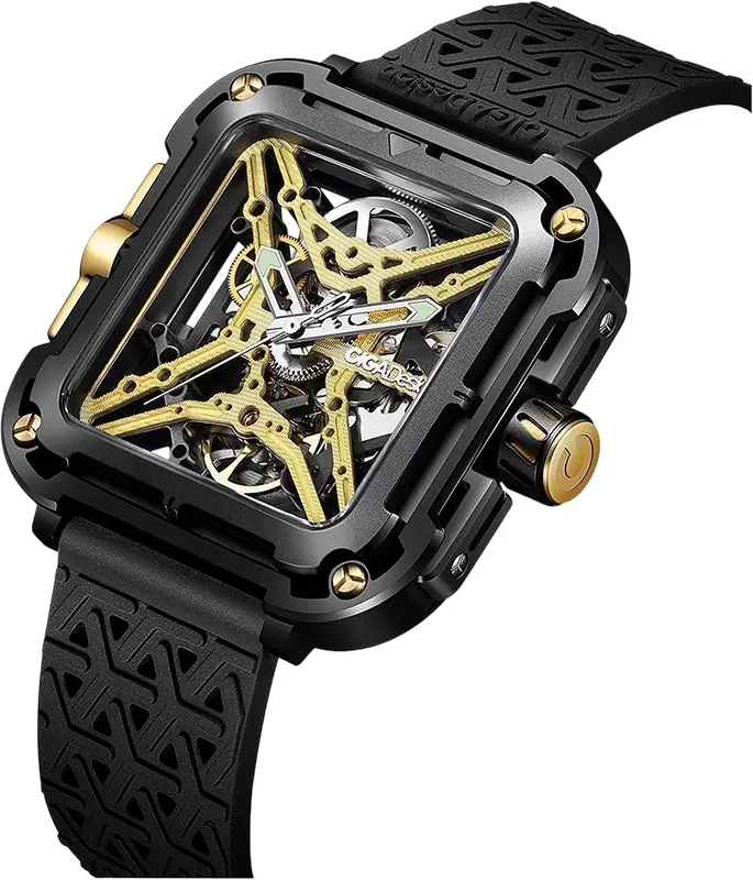 Relógio Masculino CIGA design X Series Gorilla Preto/Dourado (X021-BLGO-W25BK)