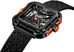 Relógio Masculino CIGA design X Series Gorilla Preto/Laranja (X011-BLOG-W25BK)