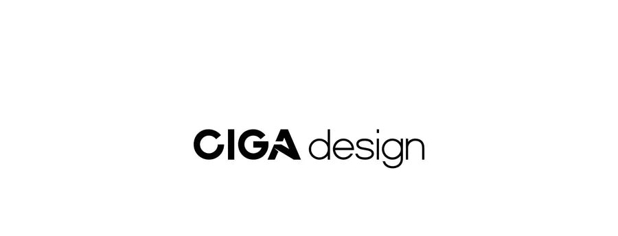 Logotipo CIGA design em preto sobre fundo branco