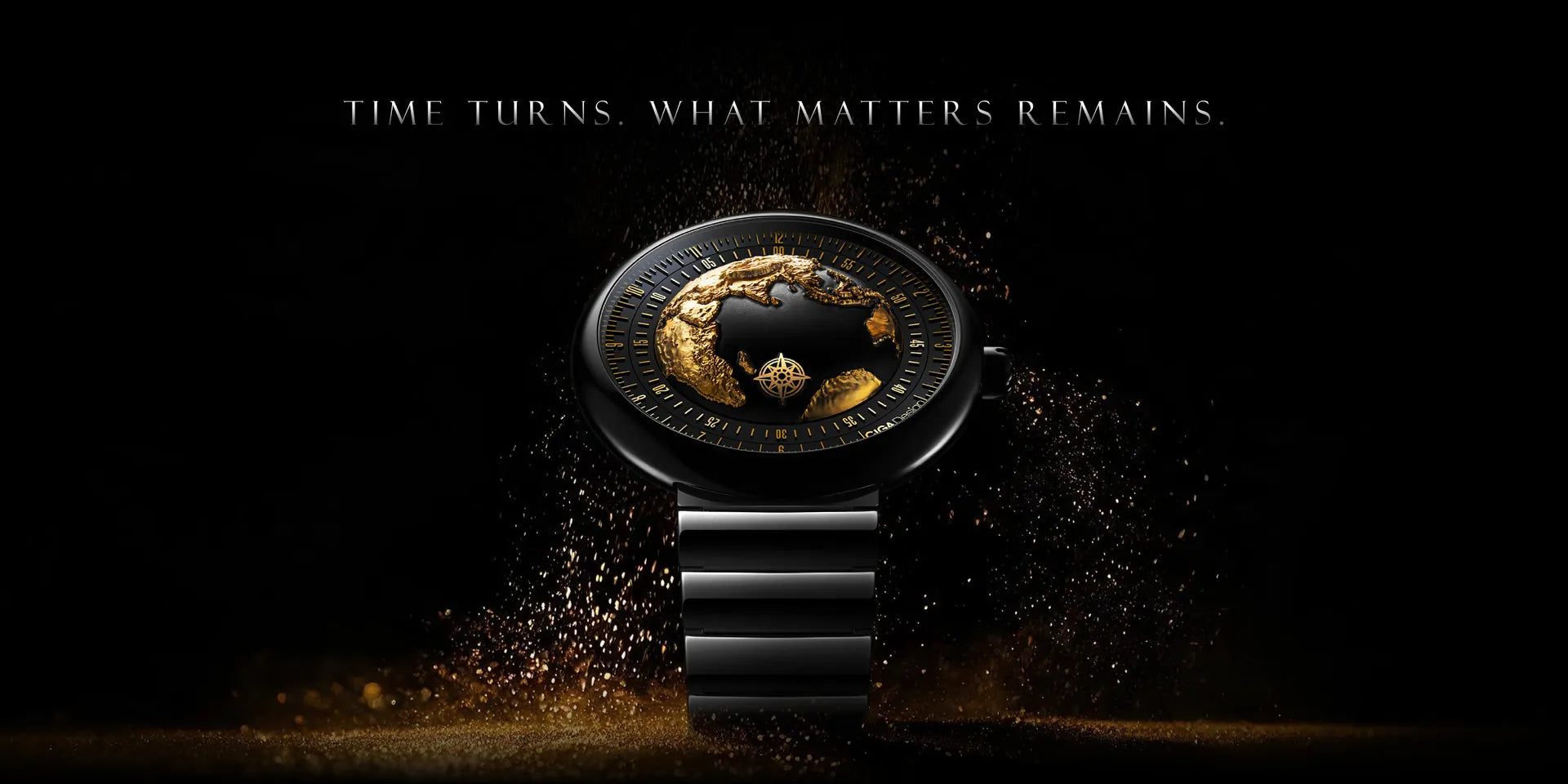 Relógio Masculino CIGA design U Series Blue Planet II Gilded Age (U036-BG01-7B)