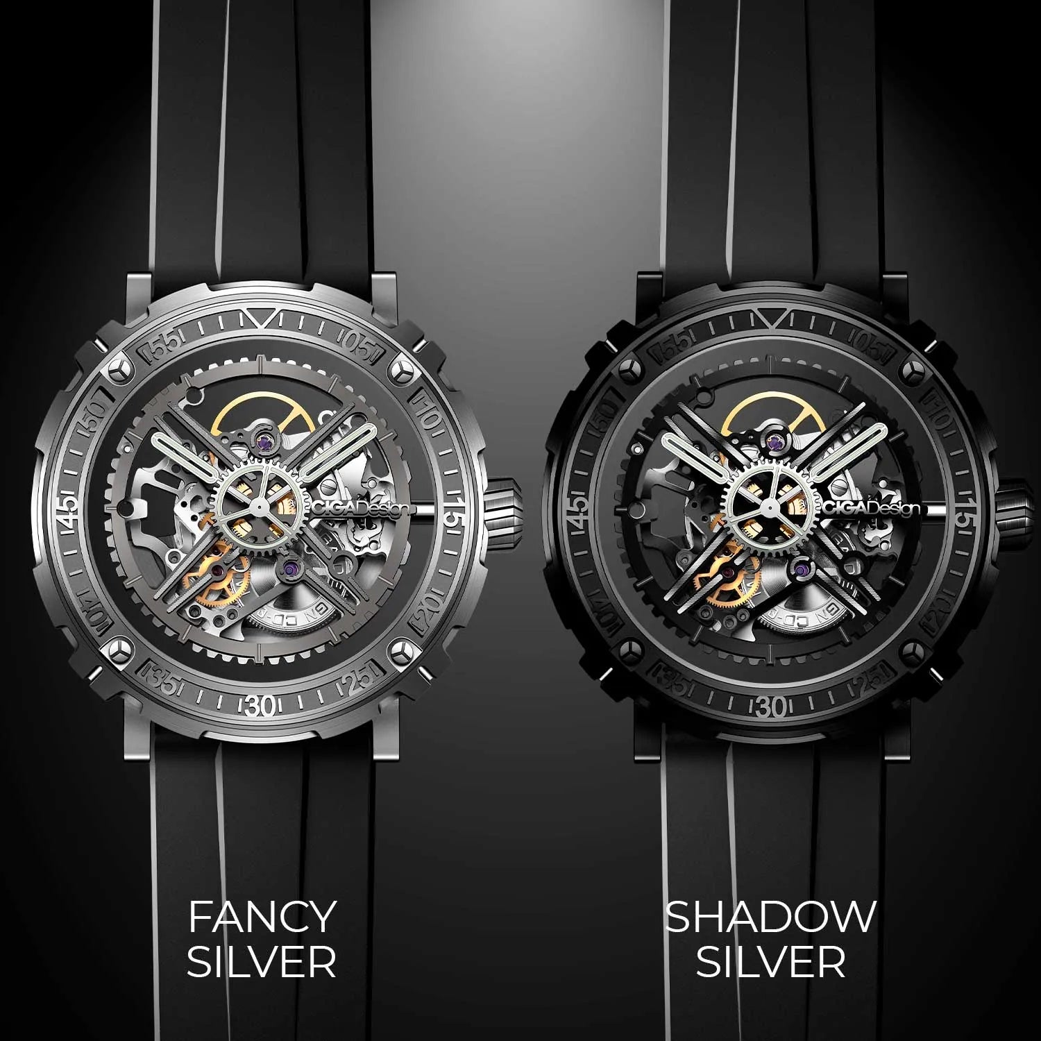 Versões Fancy Silver e Shadow Silver
