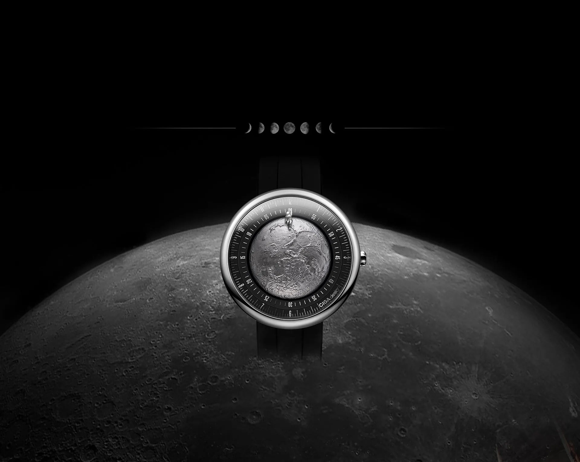 Relógio Masculino CIGA design U Series Moon Walker (U055-TIGR-6B)