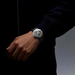Relógio Masculino CIGA design Skeleton Vector Silver (V011-SISI-6B)