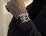 Relógio Masculino CIGA design Gorilla Silver (X011-SISI-W5BK)