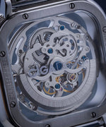Relógio Masculino CIGA design Full Hollow Skeleton Prata (Z011-SISI-W3)