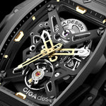 Relógio Masculino CIGA design Skeleton EDGE-Hunter Black Gold (Z035-BB02-W1B)