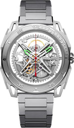 Relógio Masculino CIGA design Skeleton EDGE-Falcon Silver (Z039-SS01-1S)