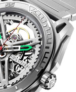 Relógio Masculino CIGA design Skeleton EDGE-Falcon Silver (Z039-SS01-1S)