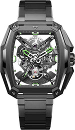 Relógio Masculino CIGA design Skeleton EDGE-Hunter Carbono (Z041-TIGR-1G)