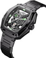 Relógio Masculino CIGA design Skeleton EDGE-Hunter Carbono (Z041-TIGR-1G)