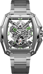 Relógio Masculino CIGA design Skeleton EDGE-Hunter Silver (Z041-TT01-1T)