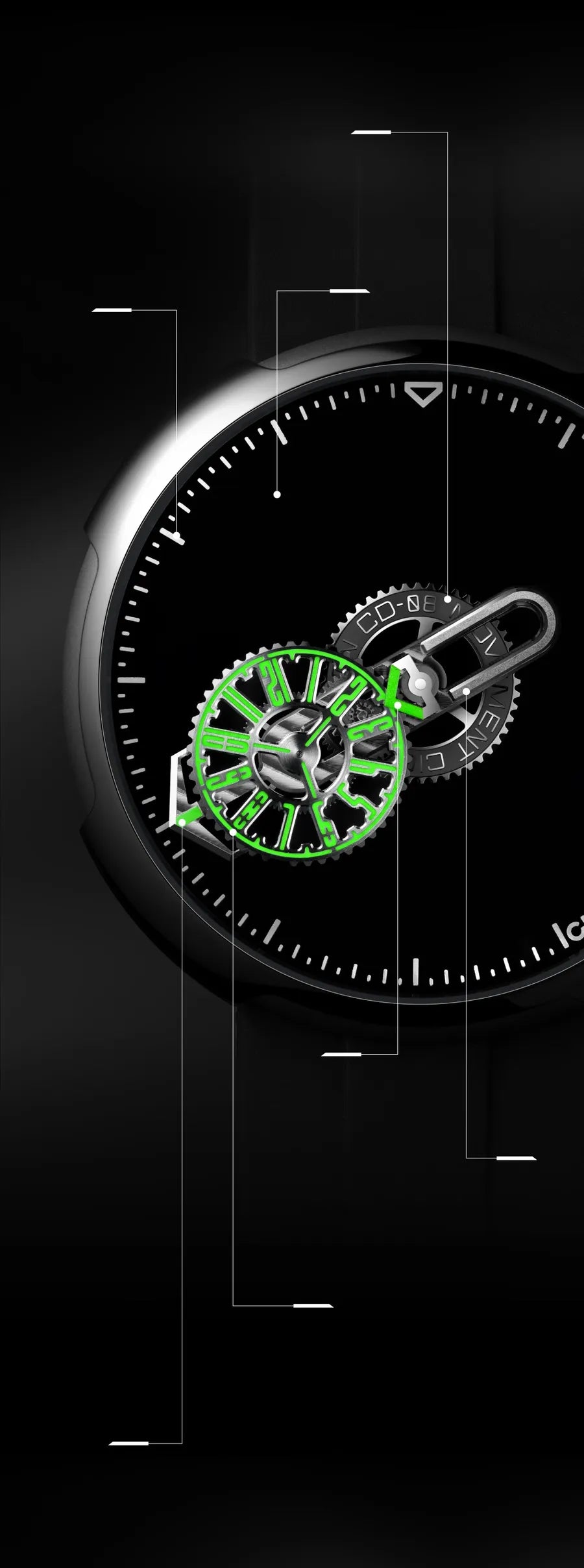 Decodificado na forma — perfil da caixa do Time Cipher