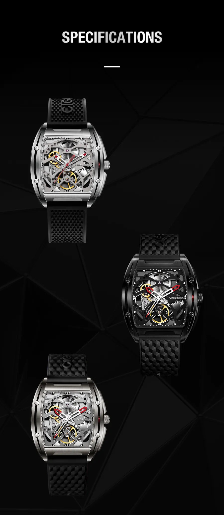 CIGA design Automatic Skeleton Watch · Edge